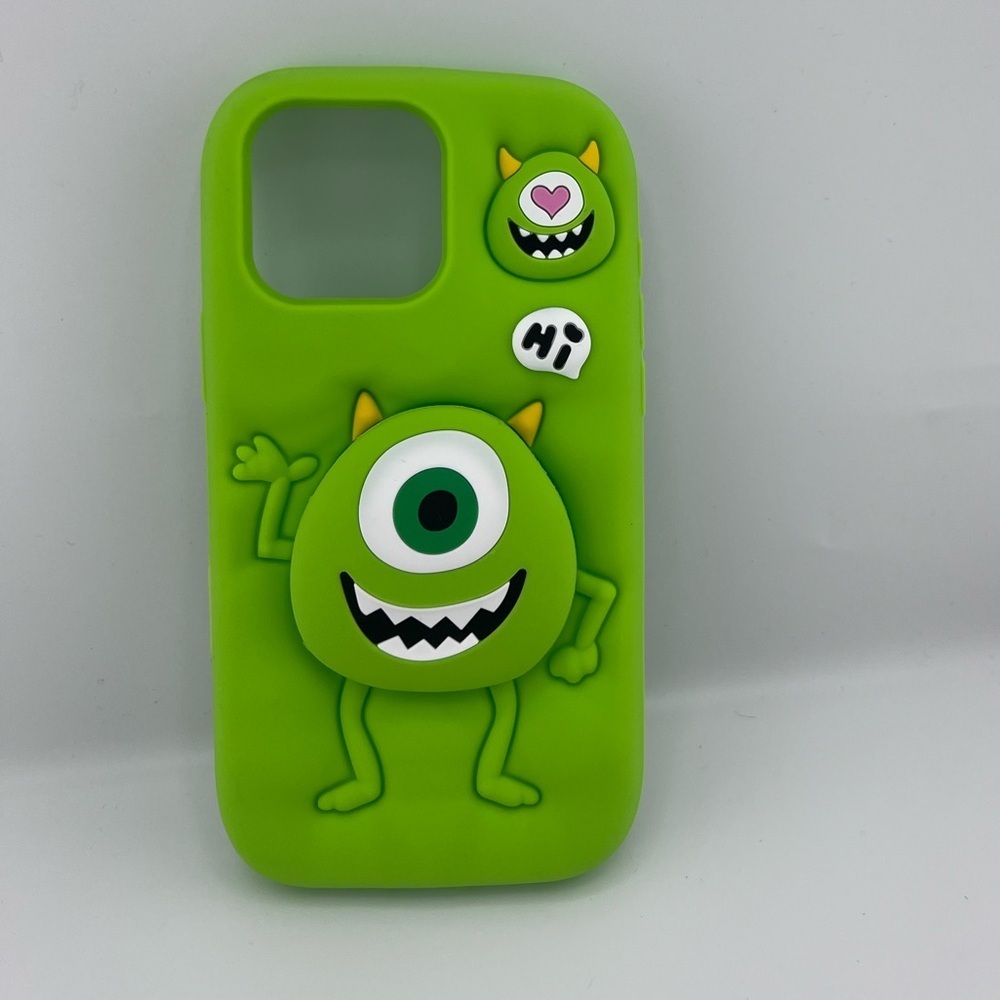 Adorable 3D Monster Silicone Phone Case - iPhone 16 Pro Max - Picture 3 of 6